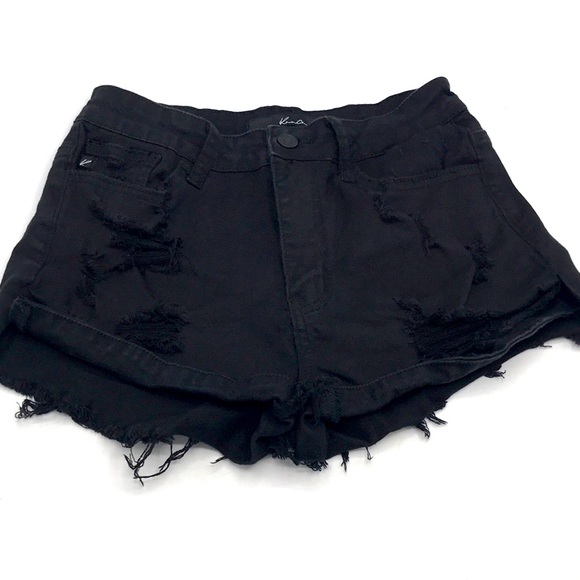Black Denim Shorts - Picture 9 of 14